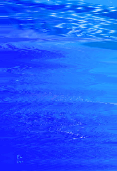 Water Pattern in Bluegreen