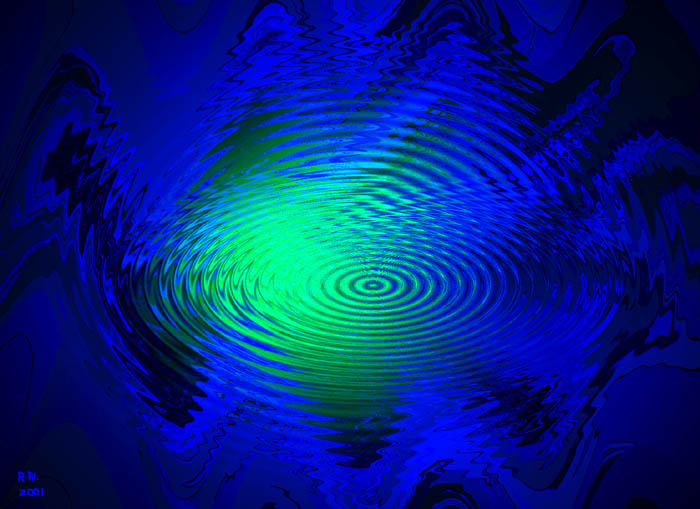 Green Blue Water Reflection