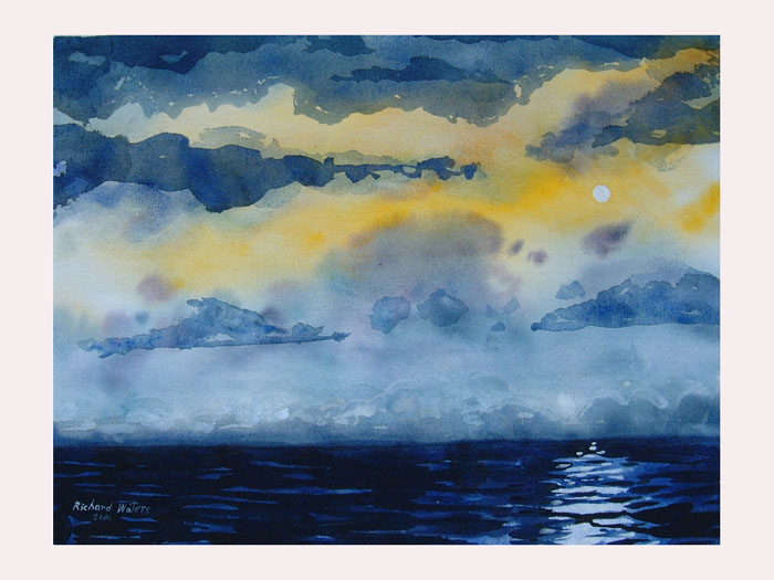 Moon, Clouds & Water